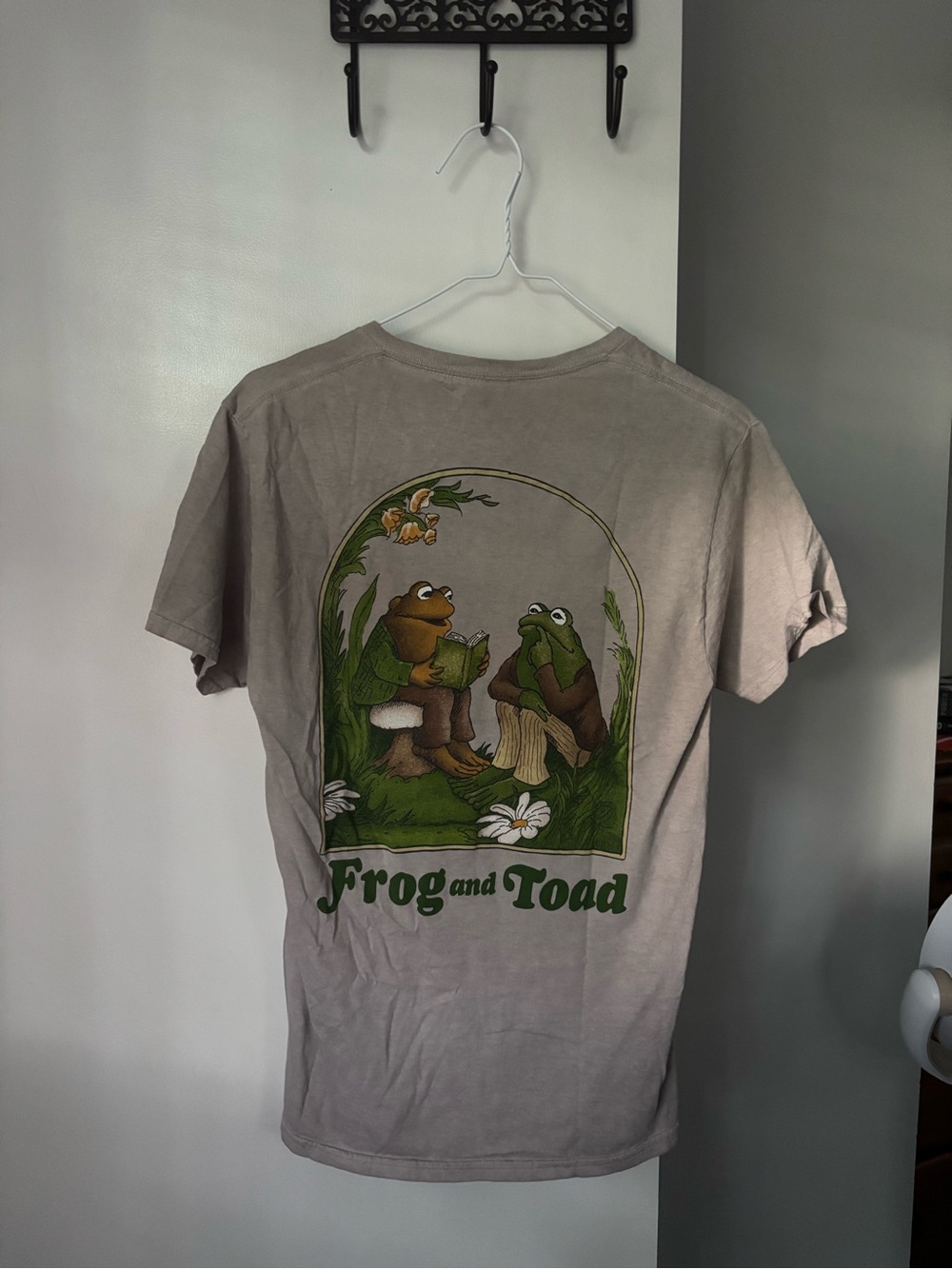 100% Cotton Frog and Toad Graphic Tee in Taupe